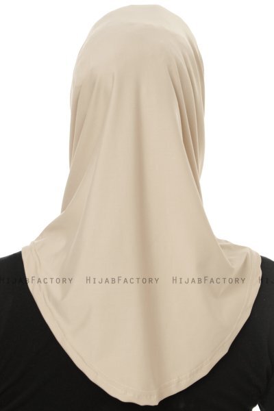 Micro Cross - Helltaupe One-Piece Hijab