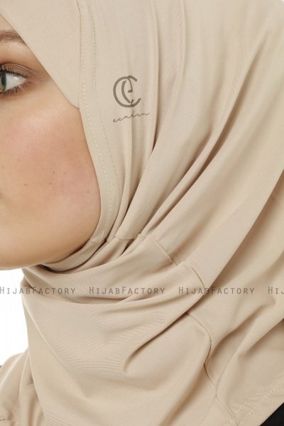 Micro Cross - Helltaupe One-Piece Hijab
