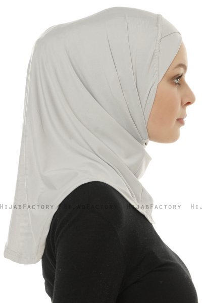 Micro Cross - Hellgrau One-Piece Hijab