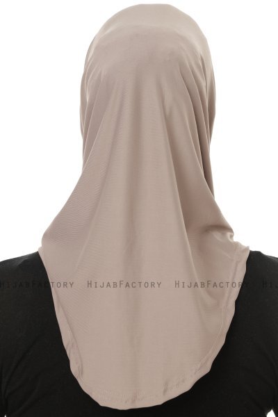 Micro Cross - Steingrau One-Piece Hijab