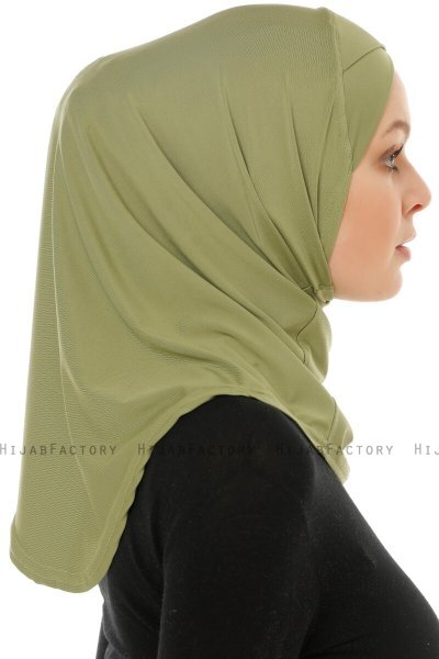 Micro Cross - Olivgrün One-Piece Hijab