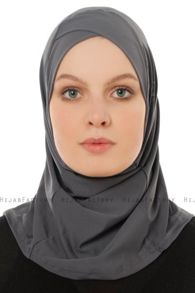 Micro Cross - Anthrazit One-Piece Hijab