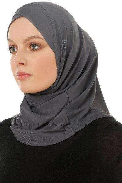Micro Cross - Anthrazit One-Piece Hijab