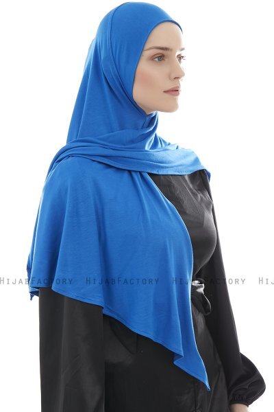 Ajda – Blau Hijab Mit Reißverschluss