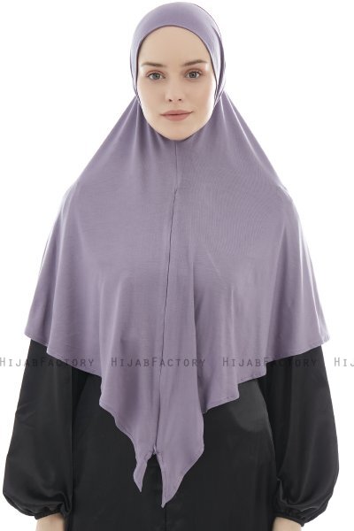 Ajda – Dunkelviolett Hijab Mit Reißverschluss