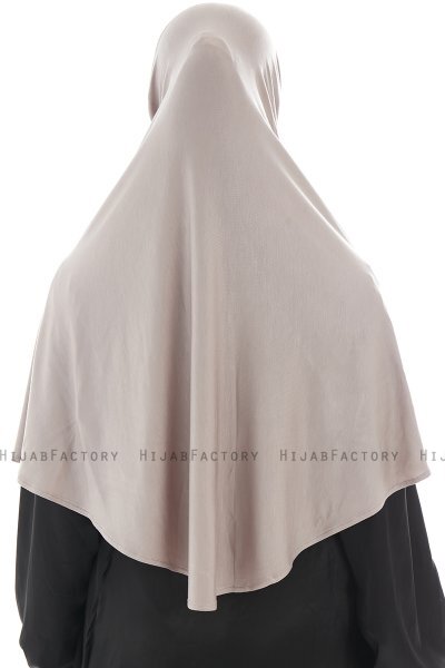 Ajda – Steingrau Hijab Mit Reißverschluss