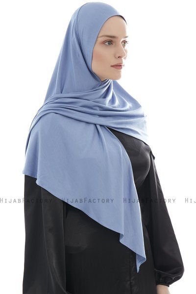 Ajda – Indigo Hijab Mit Reißverschluss