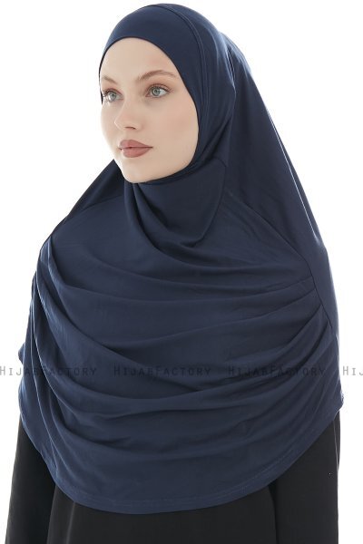 Roxelana - Navy Blau Lang Al Amira Hijab