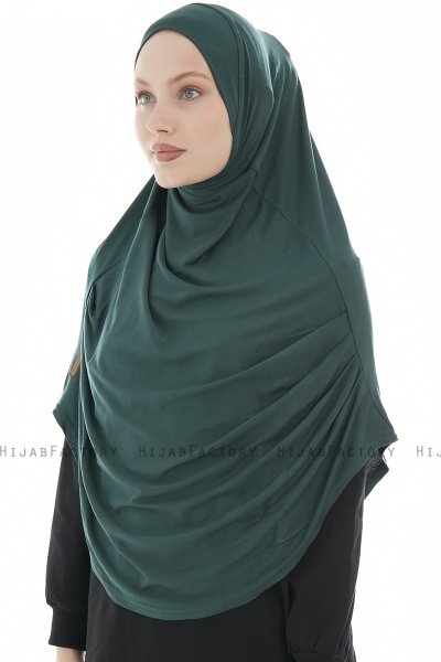 Roxelana - Dunkelgrün Lang Al Amira Hijab