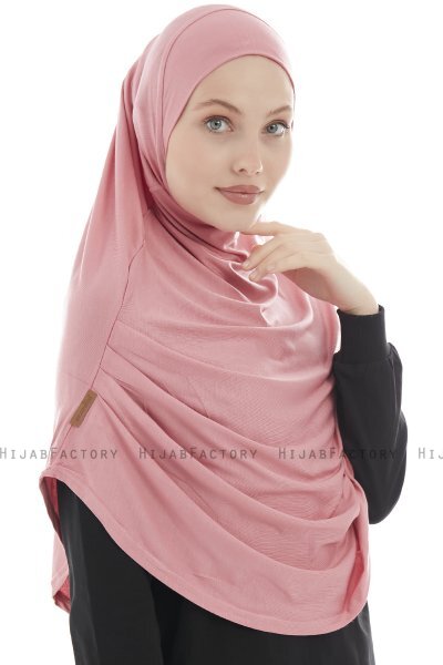 Roxelana - Dunkelrosa Lang Al Amira Hijab