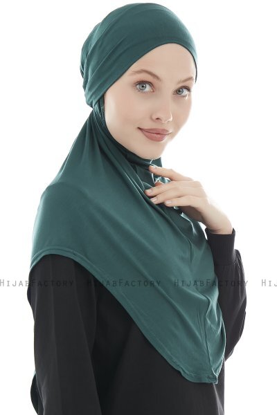 Sefa - Dunkelgrün One-Piece Al Amira Hijab