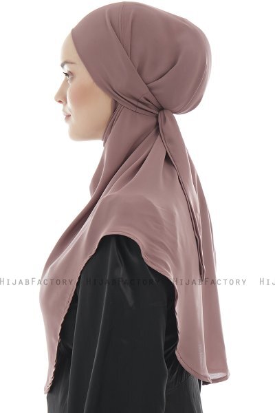 Ebrar - Pflaume Crepe Chiffon Al Amira Hijab