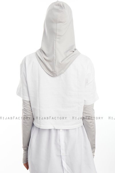 Bayda - Hellgrau Pro Sport Hijab Set
