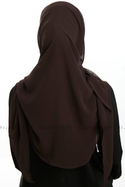 Eylem - Braun One Piece Chiffon Hijab