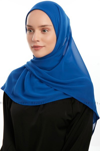 Eylem - Blau One Piece Chiffon Hijab