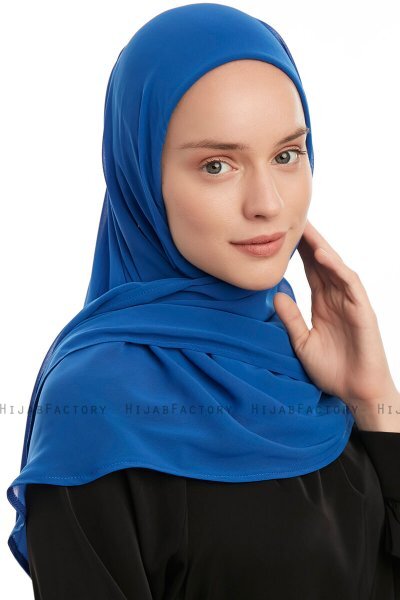 Eylem - Blau One Piece Chiffon Hijab