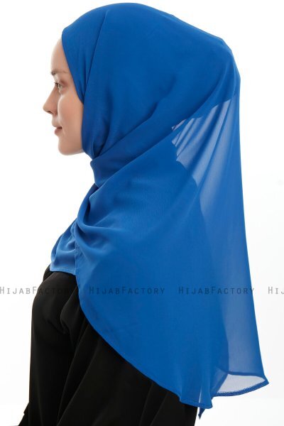 Eylem - Blau One Piece Chiffon Hijab