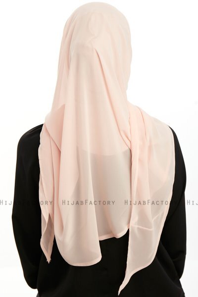 Eylem - Aprikose One Piece Chiffon Hijab