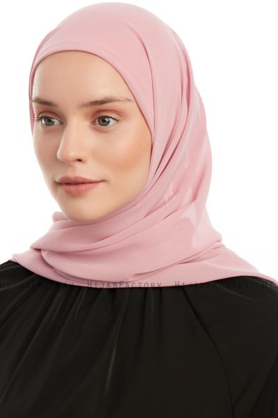 Sahar - Dunkelrosa One Piece Chiffon Hijab