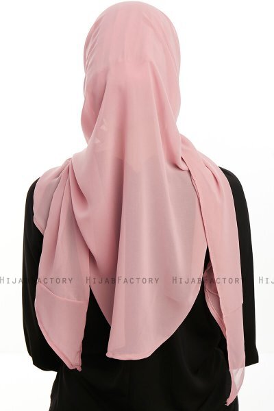 Sahar - Dunkelrosa One Piece Chiffon Hijab