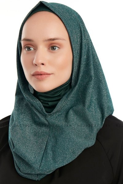 Taliah - Dunkelgrün One Piece Hijab