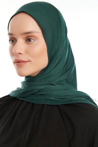 Vesile - Dunkelgrün One-Piece Hijab