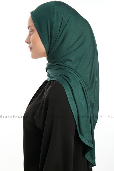 Vesile - Dunkelgrün One-Piece Hijab