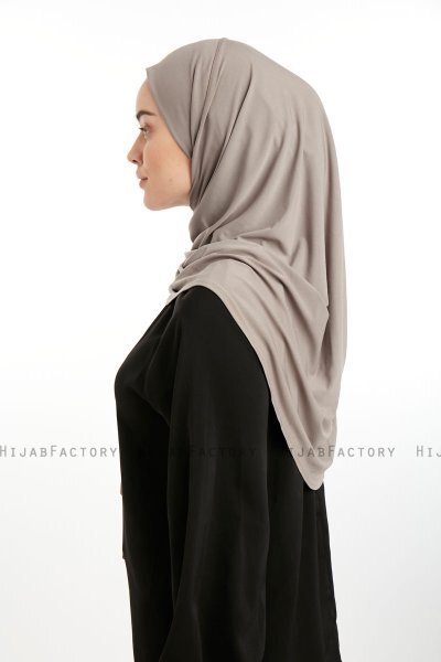 Nermin - Dunkeltaupe Sandy Scarfs Hijab