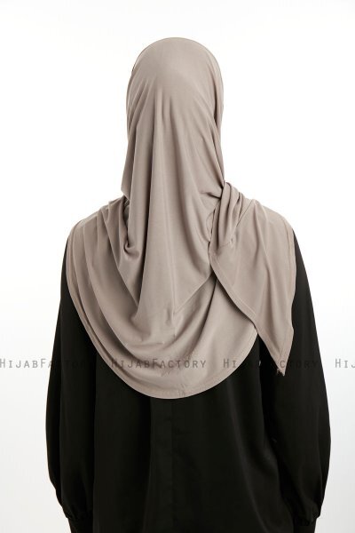 Nermin - Dunkeltaupe Sandy Scarfs Hijab