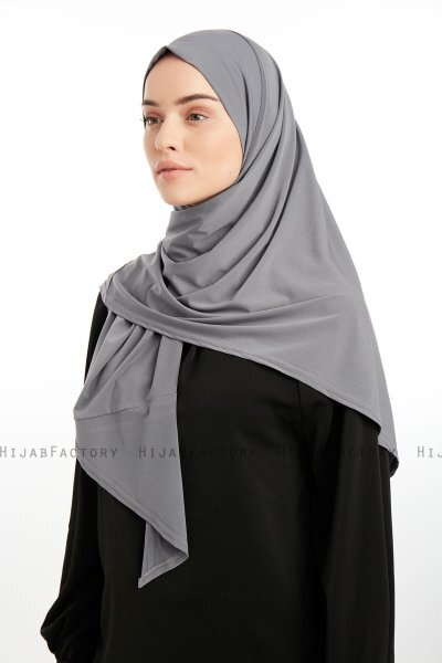 Nermin - Dunkelgrau Sandy Scarfs Hijab