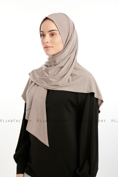 Nermin - Steingrau Sandy Scarfs Hijab