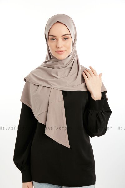 Nermin - Steingrau Sandy Scarfs Hijab