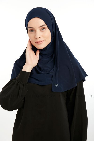 Ilay - Navy Blau Sandy Turban Hijab