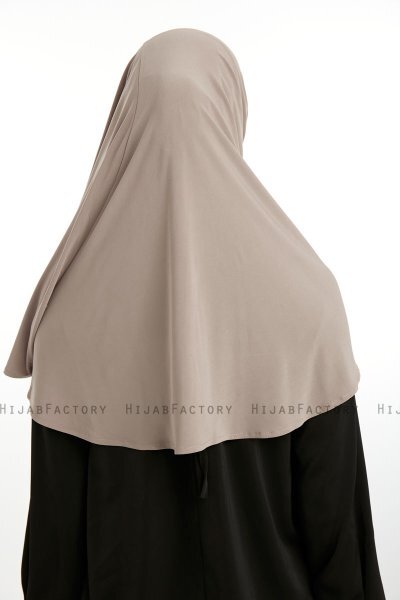 Ilay - Dunkeltaupe Sandy Turban Hijab