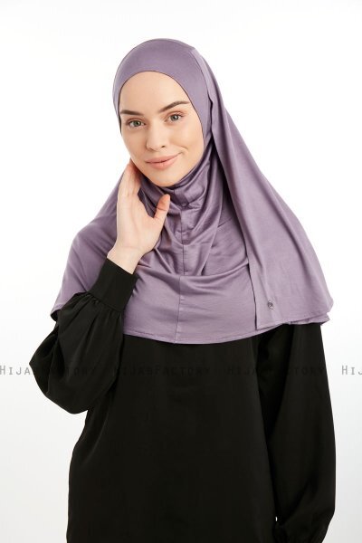 Feriha - Dunkelviolett Viskose Turban Hijab