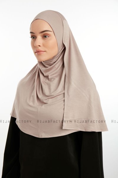 Feriha - Steingrau Viskose Turban Hijab