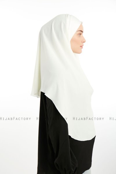 Bengi - Creme Micro Krep Turban Hijab