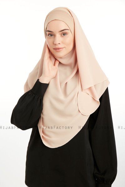 Bengi - Beige Micro Krep Turban Hijab