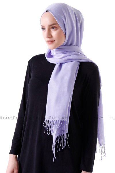 Demet - Helles Lila Pashmina Hijab
