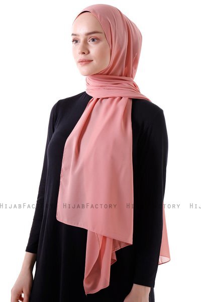 Hadise - Terracotta Chiffon Hijab
