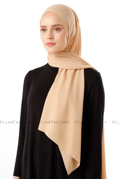 Hadise - Helles Senf Chiffon Hijab
