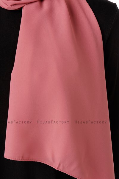 Hadise - Dunkelrosa Chiffon Hijab