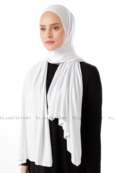 Neylan - Weiß Basic Jersey Hijab