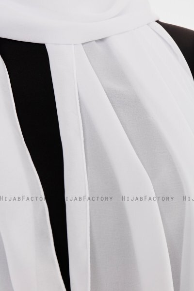 Esra - Weiß Chiffon Hijab