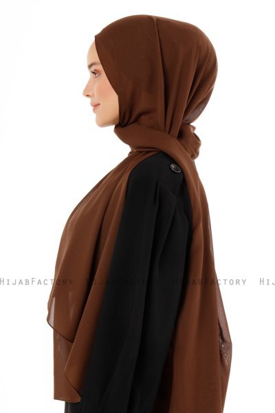 Esra - Braun Chiffon Hijab