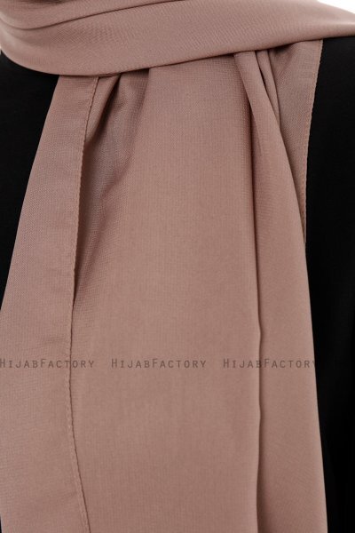 Esra - Dunkeltaupe Chiffon Hijab