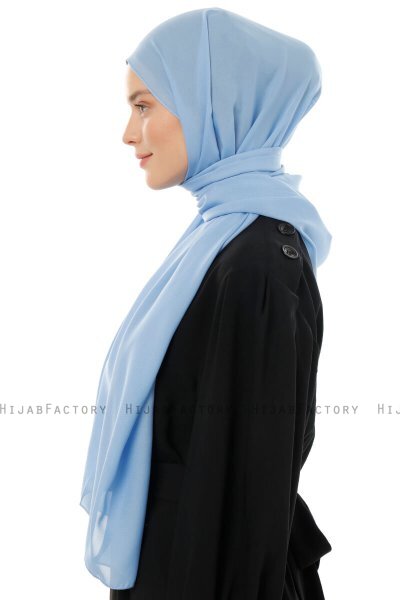 Esra - Hellblau Chiffon Hijab