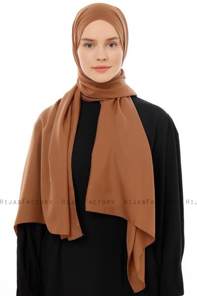 Esra - Hellbraun Chiffon Hijab