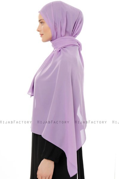 Esra - Helles Lila Chiffon Hijab