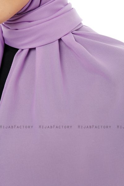 Esra - Helles Lila Chiffon Hijab